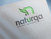Projekt graficzny, nazwa firmy, tworzenie logo firm NATURQA - logo marki, zdrowa żwyność - myKoncepT