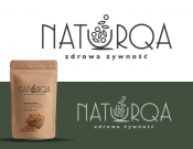 Projekt graficzny, nazwa firmy, tworzenie logo firm NATURQA - logo marki, zdrowa żwyność - timur
