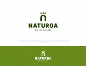 Projekt graficzny, nazwa firmy, tworzenie logo firm NATURQA - logo marki, zdrowa żwyność - VvraX