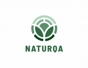 Projekt graficzny, nazwa firmy, tworzenie logo firm NATURQA - logo marki, zdrowa żwyność - OBSYDIAN
