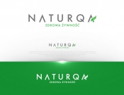 Projekt graficzny, nazwa firmy, tworzenie logo firm NATURQA - logo marki, zdrowa żwyność - myKoncepT