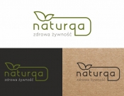 Projekt graficzny, nazwa firmy, tworzenie logo firm NATURQA - logo marki, zdrowa żwyność - Grafika AGA