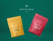 Projekt graficzny, nazwa firmy, tworzenie logo firm NATURQA - logo marki, zdrowa żwyność - Elza