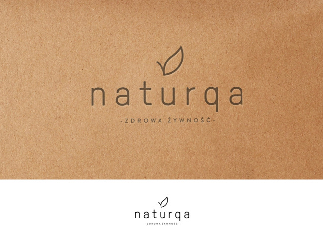 Projektowanie logo dla firm,  NATURQA - logo marki, zdrowa żwyność, logo firm - brat