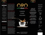 Projekt graficzny, nazwa firmy, tworzenie logo firm Opakowanie włoskiej kawy - Voron 2021