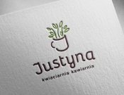 Projekt graficzny, nazwa firmy, tworzenie logo firm  logo kwiaciarnia i kawiarenka - JEDNOSTKA  KREATYWNA