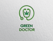 Projekt graficzny, nazwa firmy, tworzenie logo firm gabinet lekarski Green Doctor - nebulaVision