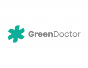 Projekt graficzny, nazwa firmy, tworzenie logo firm gabinet lekarski Green Doctor - Veles3000