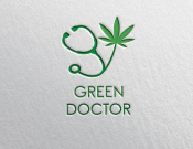 Projekt graficzny, nazwa firmy, tworzenie logo firm gabinet lekarski Green Doctor - nebulaVision