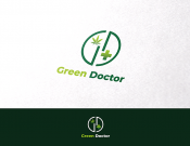 Projekt graficzny, nazwa firmy, tworzenie logo firm gabinet lekarski Green Doctor - Blanker