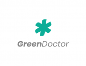 Projekt graficzny, nazwa firmy, tworzenie logo firm gabinet lekarski Green Doctor - Veles3000