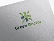 Projekt graficzny, nazwa firmy, tworzenie logo firm gabinet lekarski Green Doctor - stone