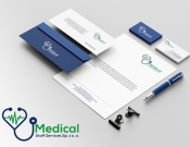 Projekt graficzny, nazwa firmy, tworzenie logo firm Logo + pakiet firmowy_kadry medyczne - lapatiq