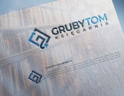 Projekt graficzny, nazwa firmy, tworzenie logo firm Logotyp dla księgarni GrubyTom - myKoncepT