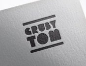 Projekt graficzny, nazwa firmy, tworzenie logo firm Logotyp dla księgarni GrubyTom - stone