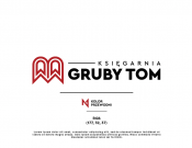 Projekt graficzny, nazwa firmy, tworzenie logo firm Logotyp dla księgarni GrubyTom - Michalik Design