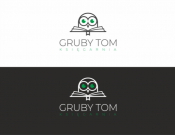 Projekt graficzny, nazwa firmy, tworzenie logo firm Logotyp dla księgarni GrubyTom - xagn