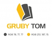 Projekt graficzny, nazwa firmy, tworzenie logo firm Logotyp dla księgarni GrubyTom - REStudio Design