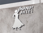 Projekt graficzny, nazwa firmy, tworzenie logo firm Logotyp dla projektu „Manu del Arte" - Koprowska