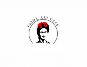 Projekt graficzny, nazwa firmy, tworzenie logo firm Logo dla kawiarni Frida Art Café - noon