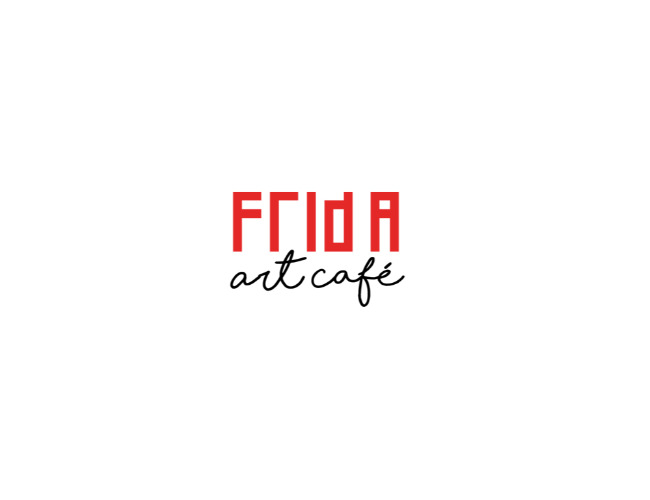 Projektowanie logo dla firm,  Logo dla kawiarni Frida Art Café, logo firm - wknapik
