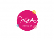 Projekt graficzny, nazwa firmy, tworzenie logo firm MINI BIG ART kokardki opaski spinki - kruszynka