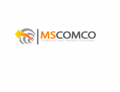 Projekt graficzny, nazwa firmy, tworzenie logo firm Logotyp MS COMCO - czarna303