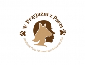 Projekt graficzny, nazwa firmy, tworzenie logo firm Logo szkoły dla psów - Amonika
