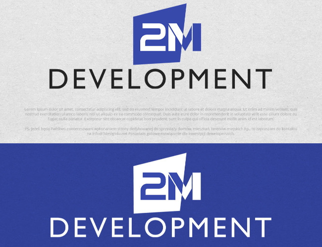 Projektowanie logo dla firm,  Logo dla 2M Development, logo firm - Igor M