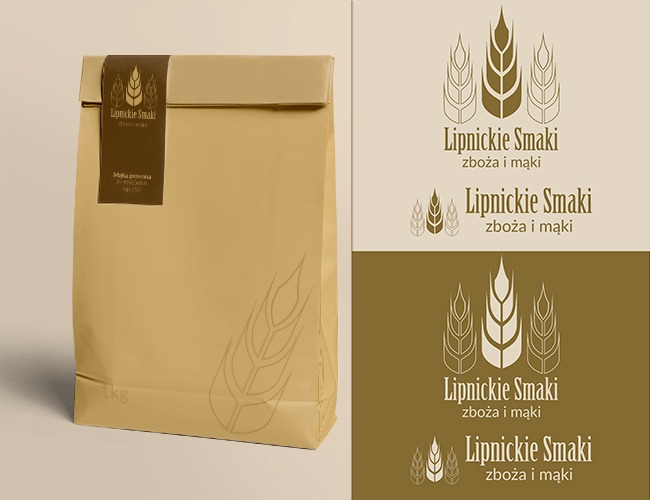 Projektowanie logo dla firm,  Lipnickie Smaki - zboża i mąki, logo firm - LipnickieSmaki