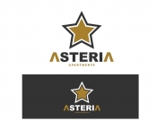 Projekt graficzny, nazwa firmy, tworzenie logo firm Asteria Apartments - ZimmerStudio