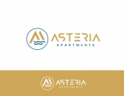 Projekt graficzny, nazwa firmy, tworzenie logo firm Asteria Apartments - stone