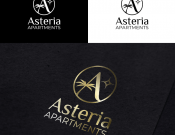 Projekt graficzny, nazwa firmy, tworzenie logo firm Asteria Apartments - katdesign
