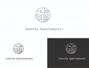 Projekt graficzny, nazwa firmy, tworzenie logo firm Asteria Apartments - Krukson