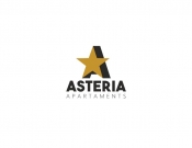Projekt graficzny, nazwa firmy, tworzenie logo firm Asteria Apartments - PąCZEK Portfolio