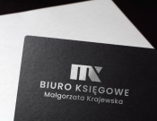 Projekt graficzny, nazwa firmy, tworzenie logo firm Nowe biuro rachonkowo księgow MK - stone