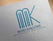 Projekt graficzny, nazwa firmy, tworzenie logo firm Nowe biuro rachonkowo księgow MK - MrsLadyDoris