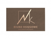 Projekt graficzny, nazwa firmy, tworzenie logo firm Nowe biuro rachonkowo księgow MK - wiktoriary
