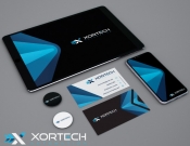 Projekt graficzny, nazwa firmy, tworzenie logo firm Logotyp - Xortech Automatyka - Voron 2021
