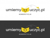 Projekt graficzny, nazwa firmy, tworzenie logo firm logo do strony www.umiemyuczyc.pl - wektorowa