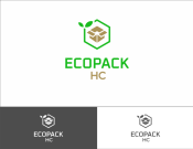 Projekt graficzny, nazwa firmy, tworzenie logo firm Logo firmy produkcyjnej ECOPACK HC - nebulaVision