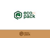Projekt graficzny, nazwa firmy, tworzenie logo firm Logo firmy produkcyjnej ECOPACK HC - Sparkling