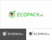 Projekt graficzny, nazwa firmy, tworzenie logo firm Logo firmy produkcyjnej ECOPACK HC - nebulaVision