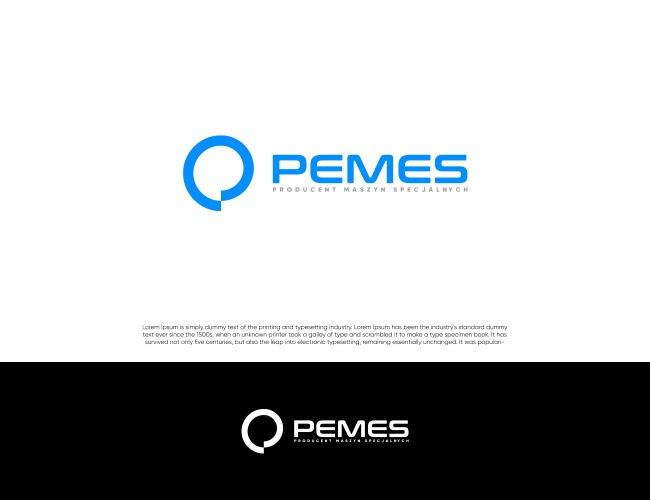 Projektowanie logo dla firm,  LOGO - Producent maszyn, logo firm - Pemes