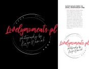 Projekt graficzny, nazwa firmy, tworzenie logo firm Lovely Moments Photography  - timur