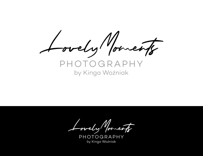 Projektowanie logo dla firm,  Lovely Moments Photography , logo firm - kingawo