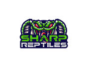 Projekt graficzny, nazwa firmy, tworzenie logo firm Logo z gadami strona Sharp Reptiles - Butryk