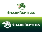 Projekt graficzny, nazwa firmy, tworzenie logo firm Logo z gadami strona Sharp Reptiles - KpXStudiO