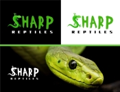 Projekt graficzny, nazwa firmy, tworzenie logo firm Logo z gadami strona Sharp Reptiles - lenarte