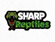 Projekt graficzny, nazwa firmy, tworzenie logo firm Logo z gadami strona Sharp Reptiles - Piotr_dtp